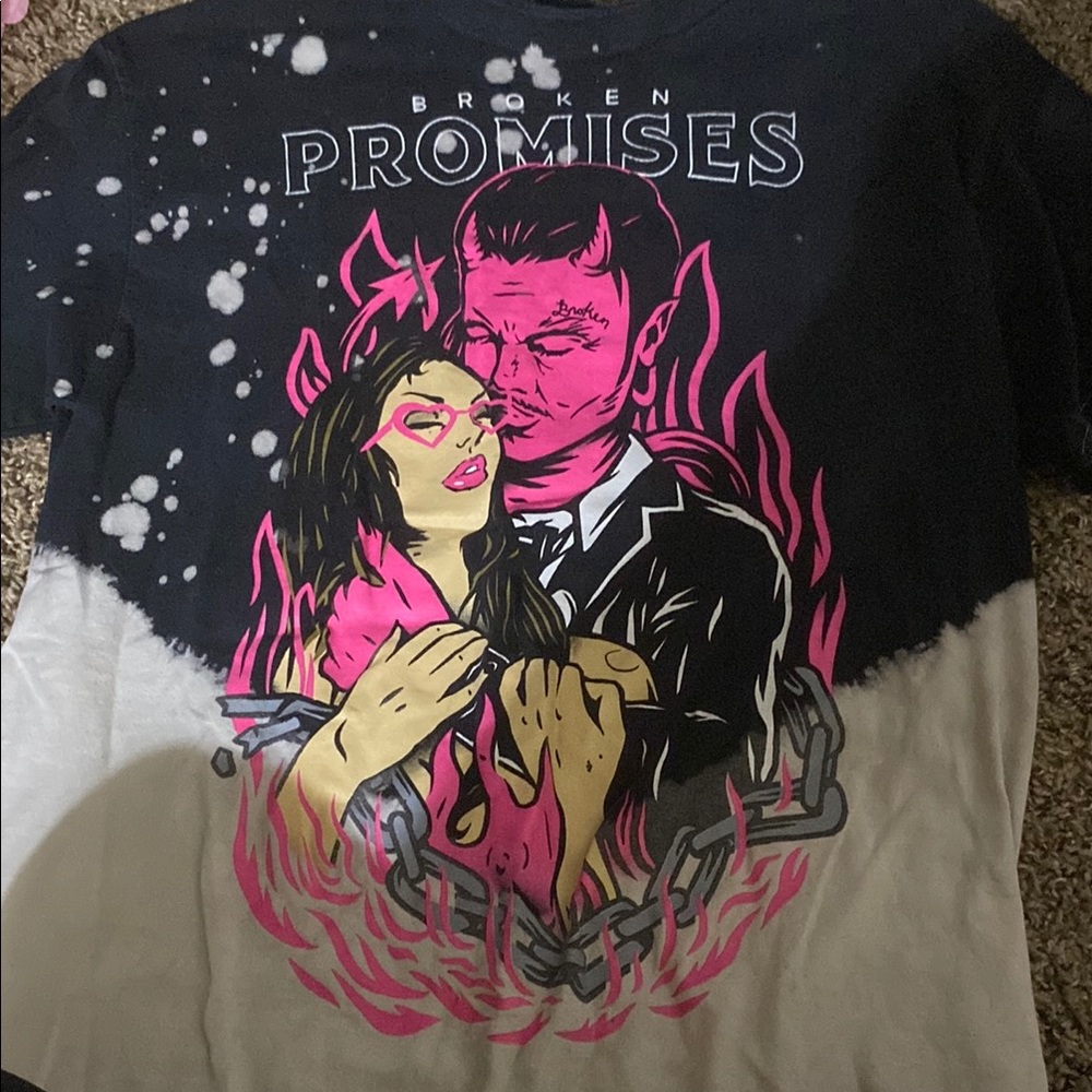 Promise Black and Pink Graphic Tee